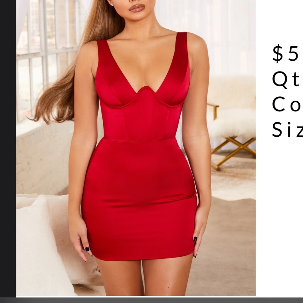 Steal Your Heart Underwired Satin Mini Dress